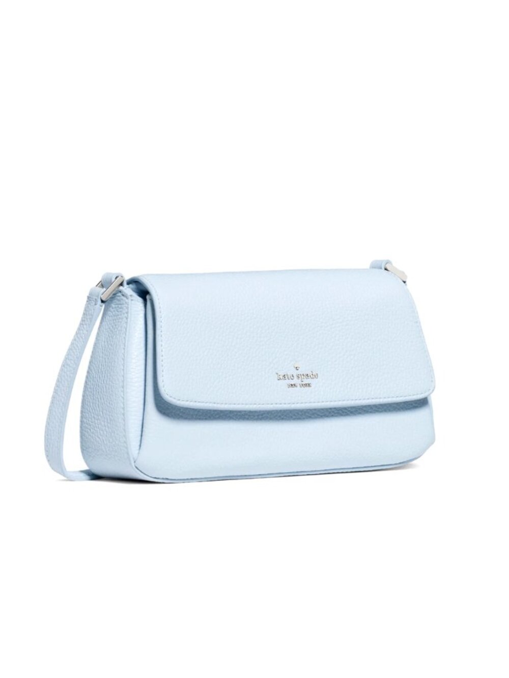 New Kate Spade Sutton Mini Crossbody Bag Pebble Leather Pale Sapphirine